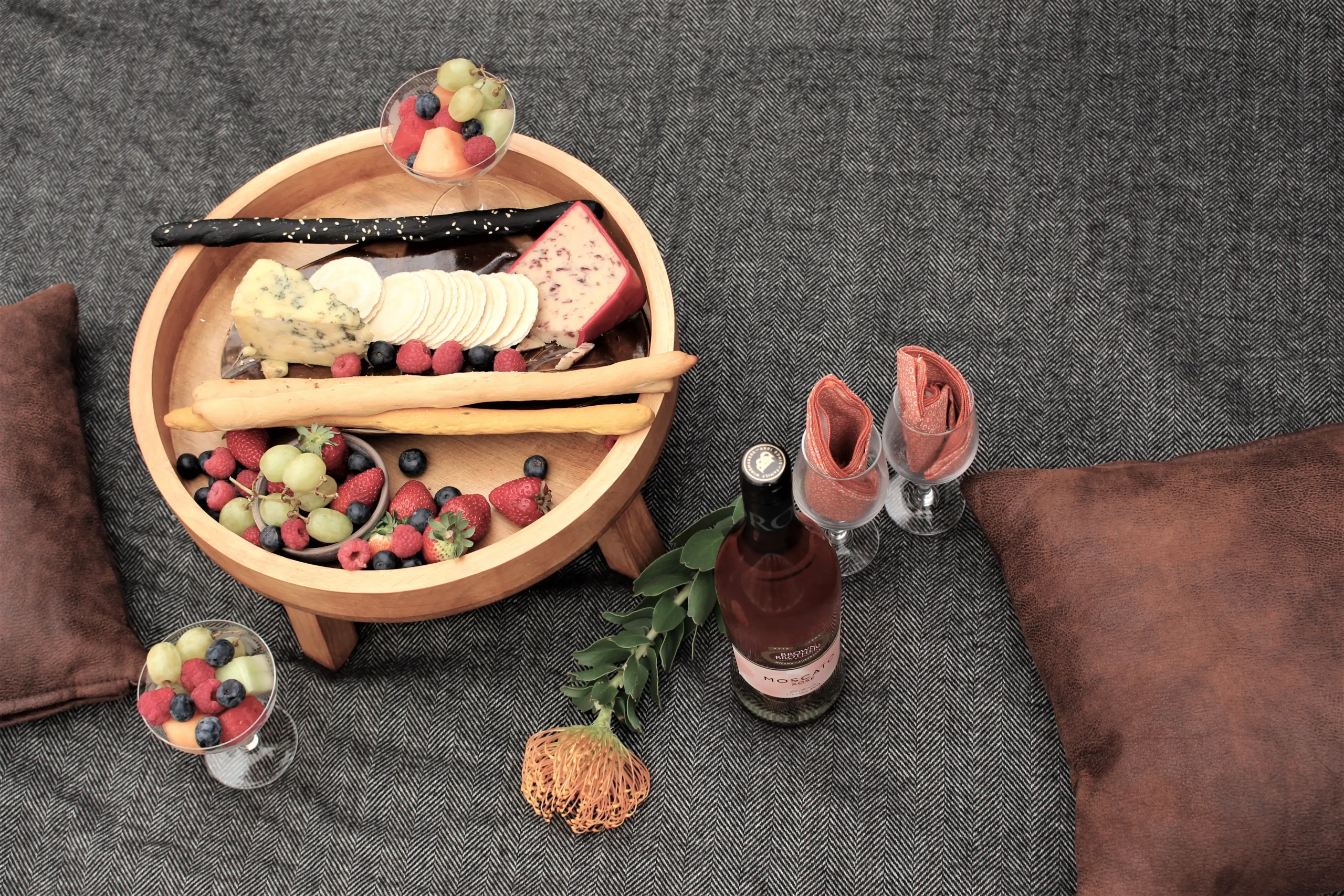 Selection of fresh produce on a grazing board